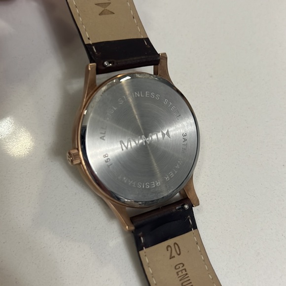 MVMT 40 Series Brown Leather Men's Slim Watch - Picture 6 of 9